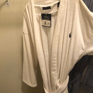 White cotton robe, size s/m